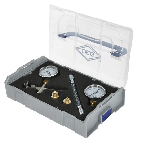 OEG Pumpenprüfkoffer für Ölpumpen zum prüfen und einstellen von Ölbrennern