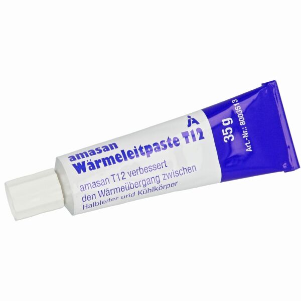 Amasan Wärmeleitpaste T12 – 35 g Tube hochwertige Wärmeleitpaste für Elektronik & Technik