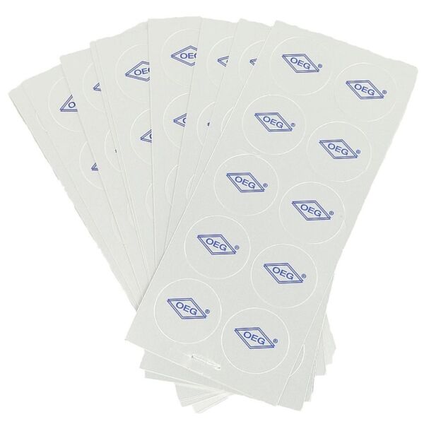 Prüflochverschluss Alu selbstklebend 28mm durchmesser 2 Stk 20 Aufkleber