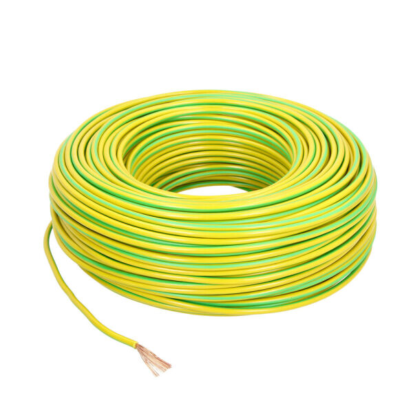 Aderleitungen H07V-K feindrähtig 1x 4, 6, 10, 16 mm² 100m grün gelb DIN EN 60228