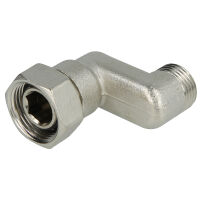 Excenterverschraubung S-Anschluss 1/2" x 3/4" Überwurfmutter 10 bis 60mm Versatz