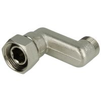 Excenterverschraubung S-Anschluss 1/2" x 3/4" Überwurfmutter 10 bis 60mm Versatz