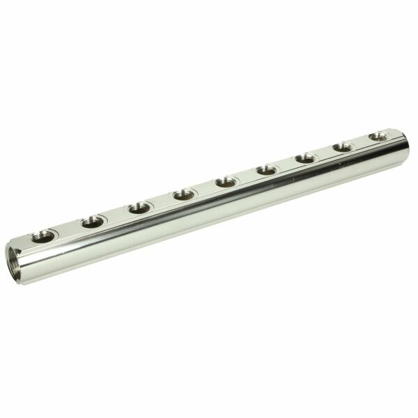 Itap Messingverteiler mit Anschluss 3/4" IG x1/2" IG Achsmaß 50mm 9 fach