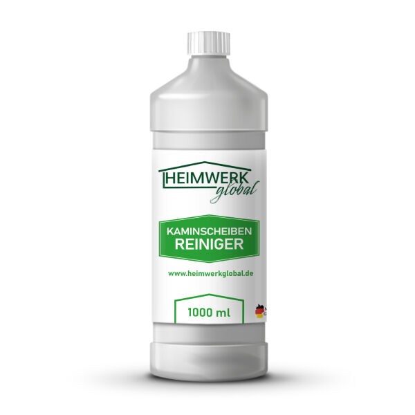 Heimwerkglobal Kaminscheibenreiniger Kaminglasreiniger 1000ml Ofenscheibenreiniger Rußlöser