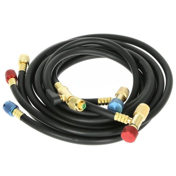 Javac Füllschlauch-Set für Kältemittel mit 3 Schläuchen JAV-1071 R32