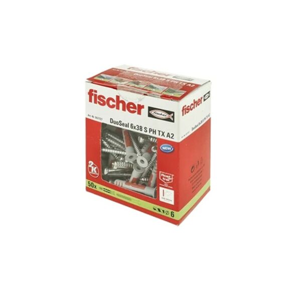 Fischer Kunststoffdübel DuoSeal 6 x 38 mm 557727 VPE 50 Stück