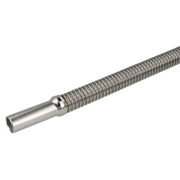 Edelstahlwellrohr DN16 beidseitig Ø 18mm Rohrstutzen 10 bar 300 - 1000 mm 800 mm