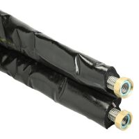 OEG Doppel-Edelstahlwellrohr DN20 mit 13 mm Isolierung 5...