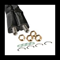 OEG Doppel-Edelstahlwellrohr DN20 mit 13 mm Isolierung 5 10 15 20 25 m 15 Meter