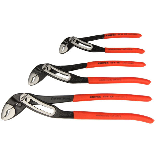 Knipex Alligator Wasserpumpenzangen-Set 180mm 250mm 300mm 002009V03