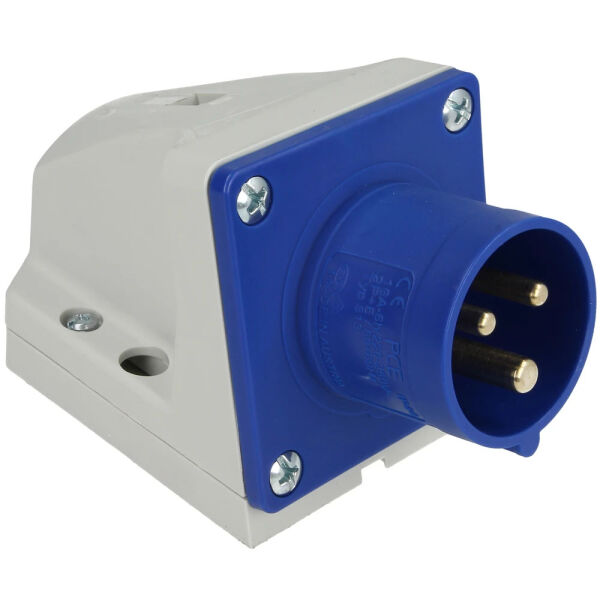 PCE CEE Wandgerätestecker 16A 230V 3-Polig 5136