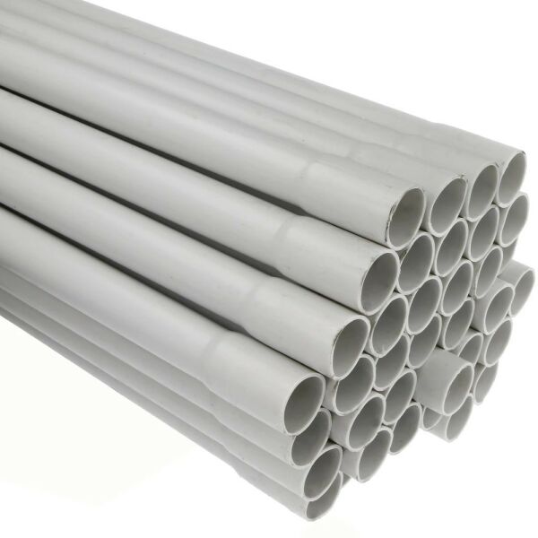 Fränkische Kunststoff Stangenrohre Ø 20 mm grau 2 m 22220020 VPE 37 Stück
