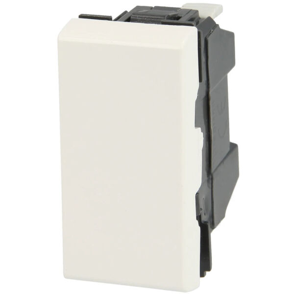 Legrand Schaltereinsatz Mosaic 1-modulig 250V~ Taster 6A Schließerkontakt m. Wippe weiß 77030