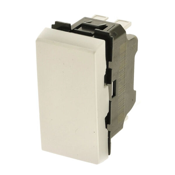 Legrand Schaltereinsatz Mosaic 1-modulig 250V~ Taster 6A Wechselkontakt m.Wippe weiß 278030L