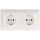 Legrand Schutzkontakt-Steckdose Creo™ 2-fach ultraweiß 776172