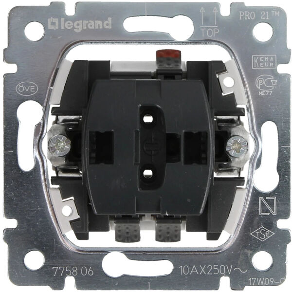 Legrand Legrand Einsatz Wippschalter Universal Aus-/ Wechsel 1-polig, beleuchtbar 775806