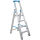 Krause Stufen-Stehleiter mit ausziehbaren Holmen 134929
