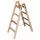 Krause Holz Sprossen-Doppelleiter 2 x 4 Sprossen 170064