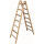 Krause Holz Sprossen-Doppelleiter 2 x 7 Sprossen 170095