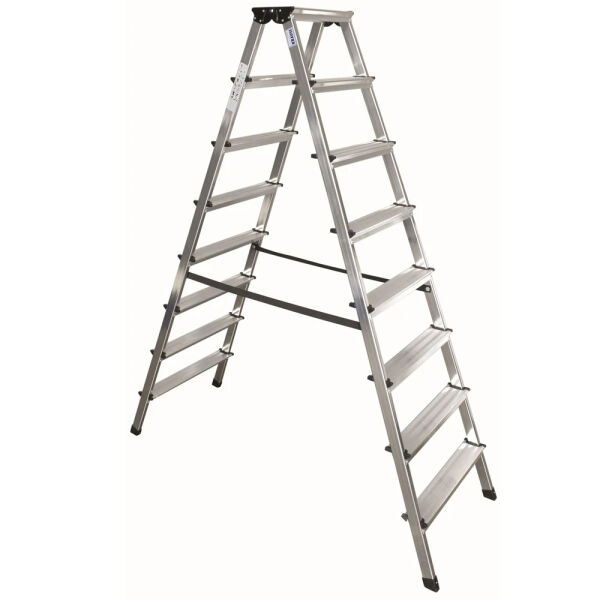 Krause Alu Stufen-Doppelleiter 2 x 8 Stufen 120373