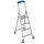 Krause Stufen-Stehleiter fahrbar Alu 4 Stufen 124616