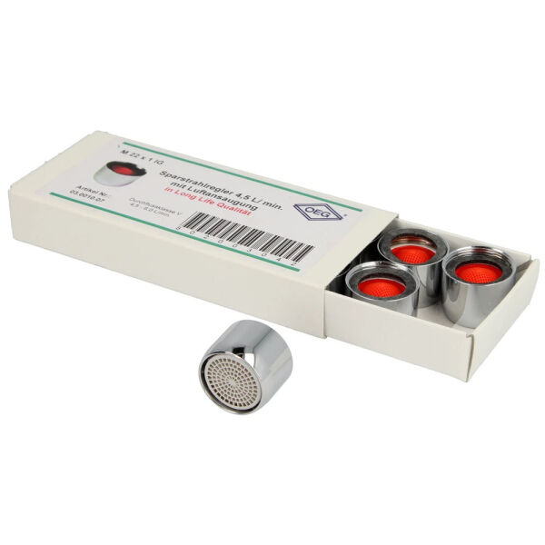 OEG Spar-Strahlregler mit Luftansaugung für Durchflussmenge M22 x 1 IG 10Stk