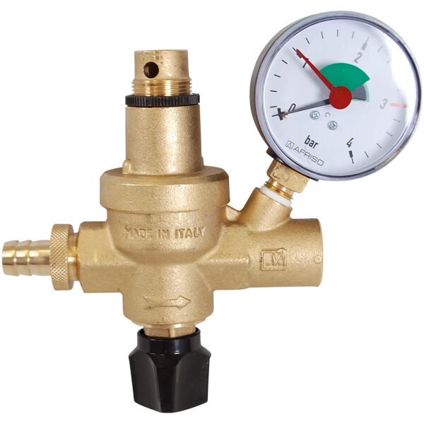 Afriso Füllarmatur 1/2" IG FAM mit Manometer