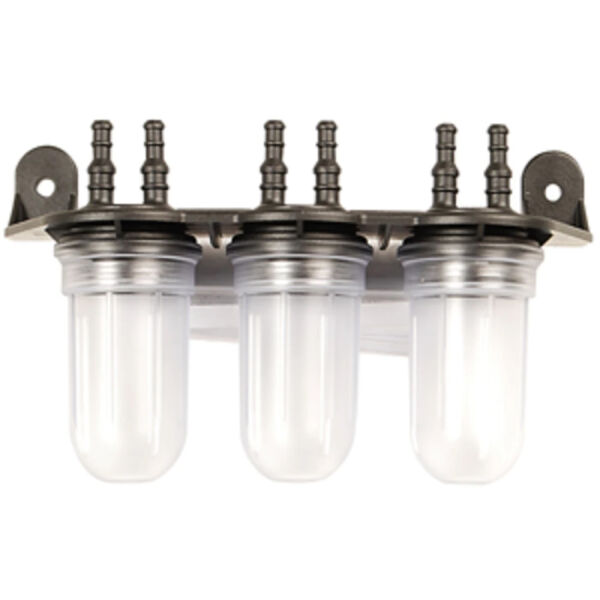 Afriso Kondensatleiste 3-fach 4mm für Vakuum Leckanzeigegeräte 43692