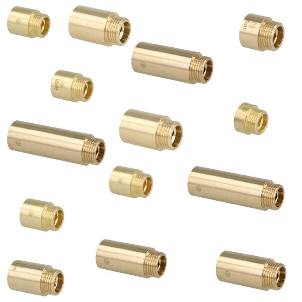Hahnverlängerung 3/4" Messing blank 10mm - 100mm
