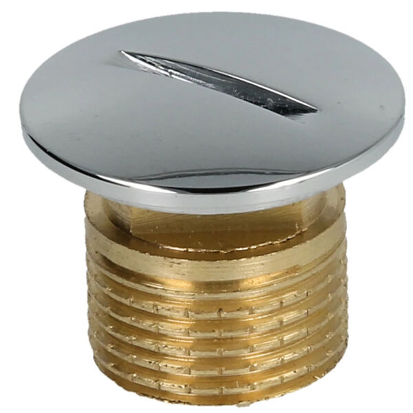 Blindstopfen 3/8" Messing verchromt