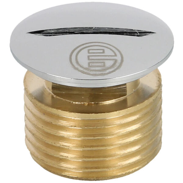 Blindstopfen 1/2" Messing verchromt