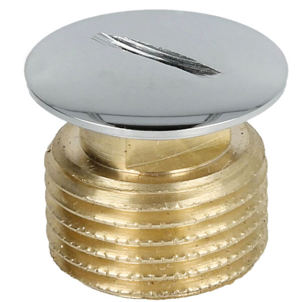 Blindstopfen 3/4" Messing verchromt
