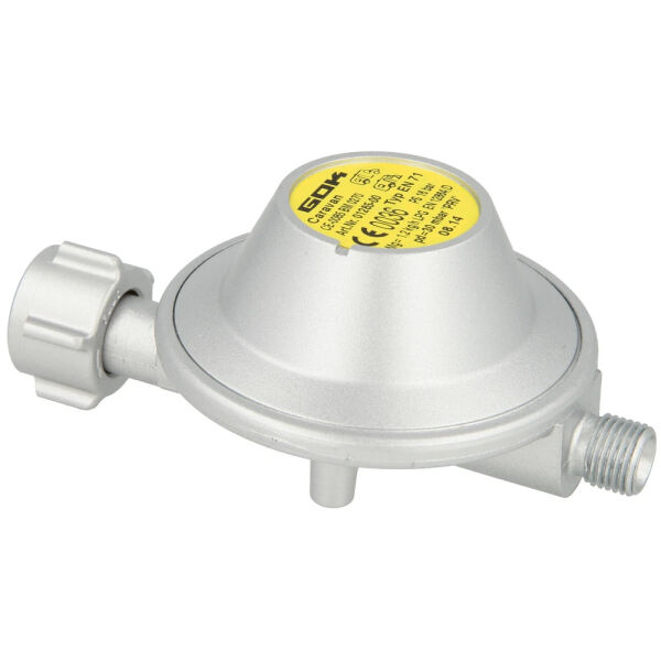 GOK Caravanregler EN71 1,2 kg/h 30 mbar Wohnwagen Wohnmobil ohne Manometer