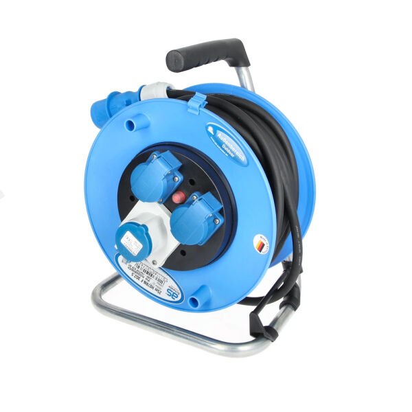 as-Schwabe CEE-Camping-Kabeltrommel mit powerlight Spannungsanzeige 25 m 10176