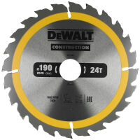 DeWalt CONSTRUCTION Kreissägeblatt Ø 190 x 30...
