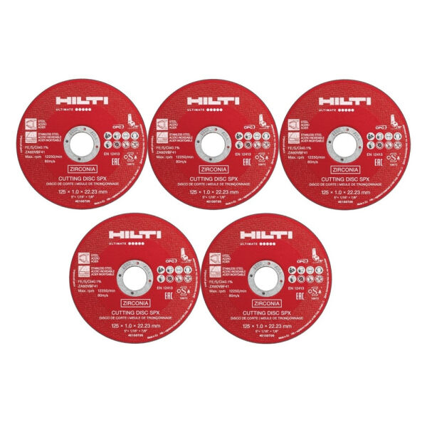 5x HILTI SPX Trennscheiben 125 mm für Metall 2150705