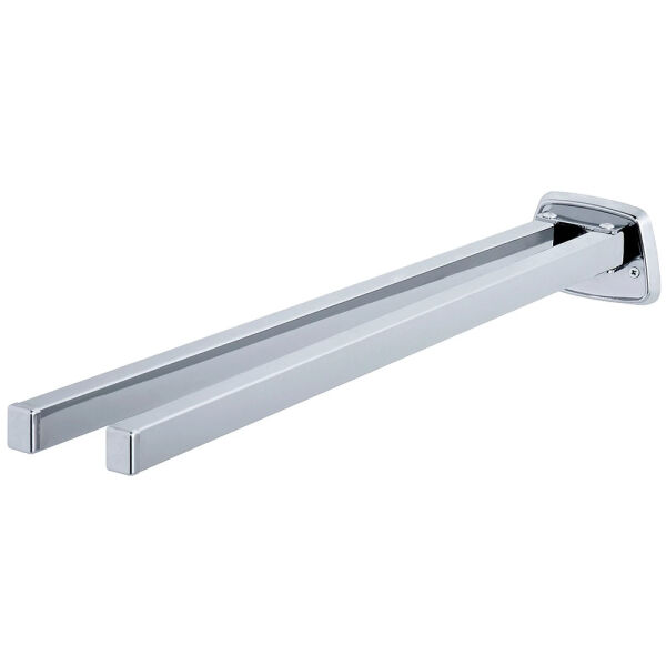 Handtuchhalter 2-armig drehbar Bad verchromt Wandmontage