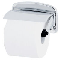 Papierrollenhalter mit Deckel Messing verchromt