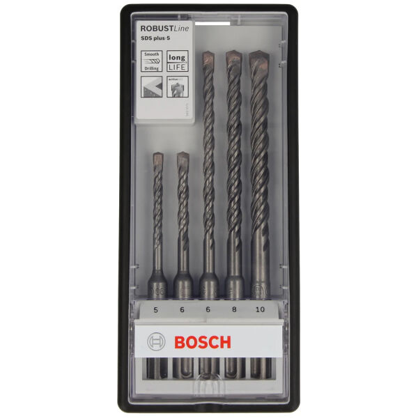 Bosch Hammerbohrer-Set SDS-plus 5-teilig Robust Line 2607019927