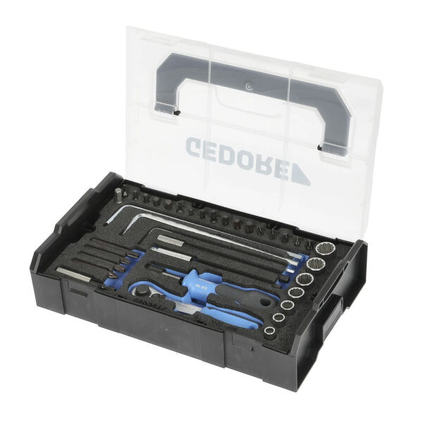 Gedore Bit-Set mit 1/4" Knarre und Handhalter in L-BOXX mini® 3437450
