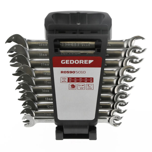 Gedore Ringratschenmaulschlüssel-Set mit offenen Ringen 3301003