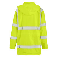 teXXor® Warnschutz Regenjacke BARRIE leuchtgelb  Gr S, M, L, XL, XXL, 3XL, 4XL,5XL