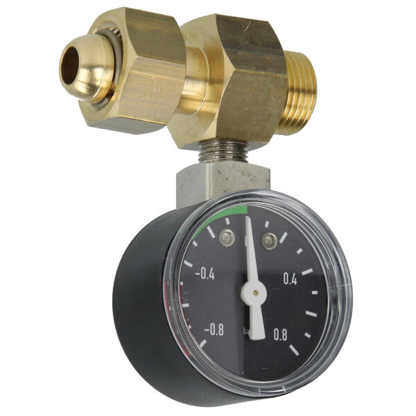 Oventrop Unterdruckmanometer mit Überwurf und Innenkonus für Anschluss an Ölfilter 2120585