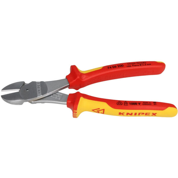 Knipex VDE Kraft-Seitenschneider 200 mm isolierter Kopf 7406200