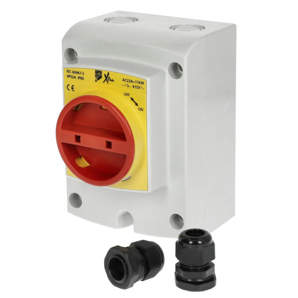 Xtra Hauptschalter 32 A IP66 Norm IEC 60947-3