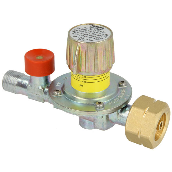 GOK Mitteldruckregler gerader Abgang Komb.A x G 3/8 LH-KN