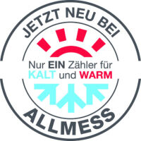 Allmess Wohnungswasserzähler Aufputz DN15 mit 2,5...