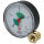 Heizungsmanometer mit Ventil 1/2" 0-4 bar axial Durchmesser 80 mm selbstdichtend