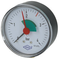 Heizungsmanometer 1/4" axial 63 mm selbstdichtend...