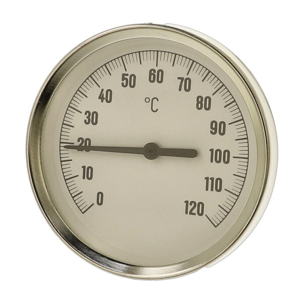 Bimetall-Zeigerthermometer 0 bis 120°C Gehäuse 80 mm